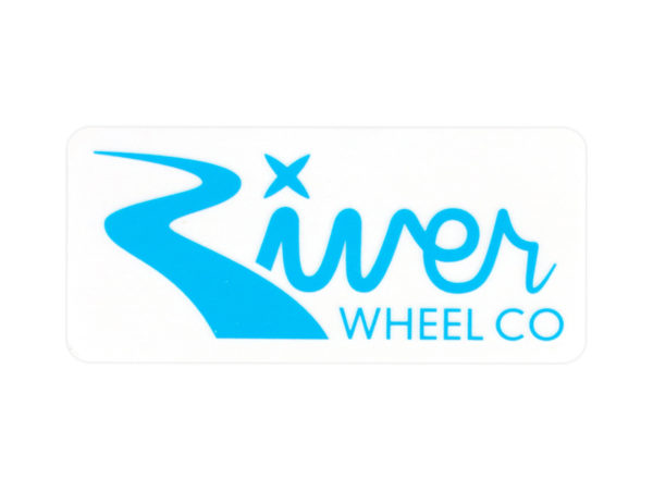 River Wheel Co-Rectangle Small Sticker (25-PACK)